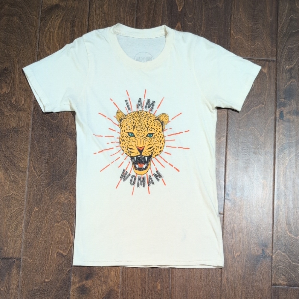 Philomena+Ruth I AM WOMAN Cream Graphic T-Shirt